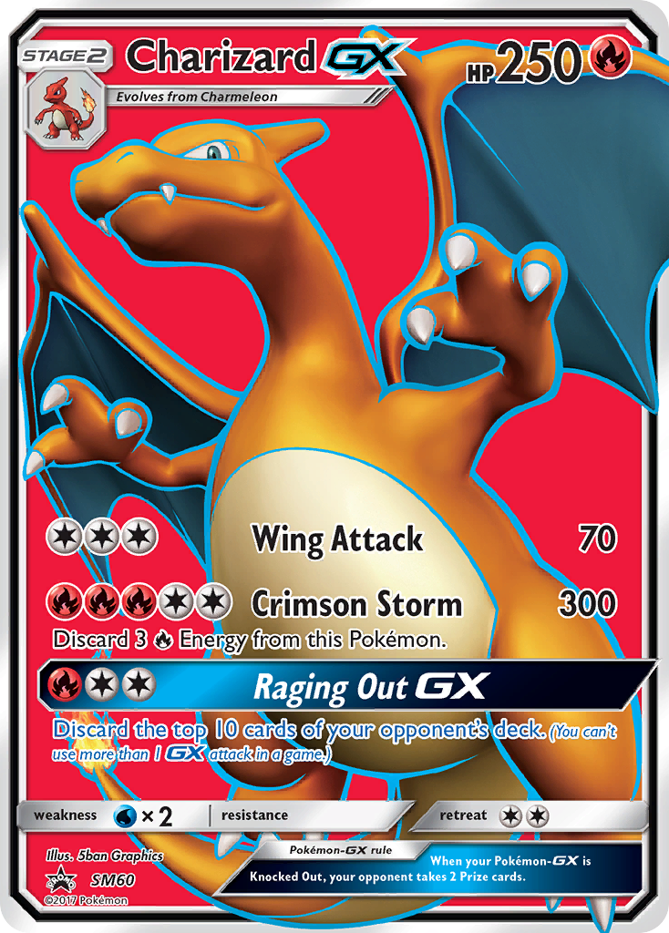 Charizard GX (SM60) (Jumbo Card) [Sun & Moon: Black Star Promos] | Gam3 Escape