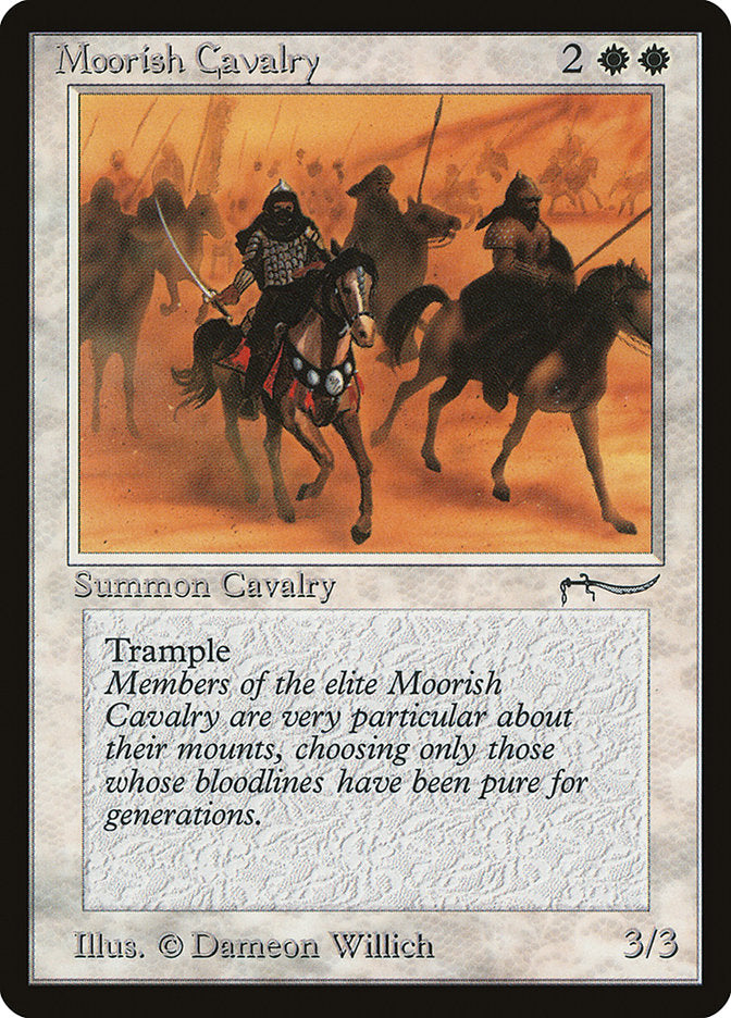 Moorish Cavalry (Light Mana Cost) [Arabian Nights] | Gam3 Escape