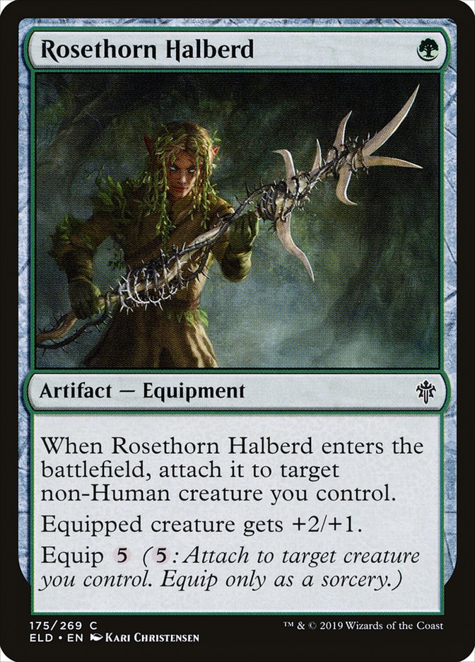 Rosethorn Halberd [Throne of Eldraine] | Gam3 Escape