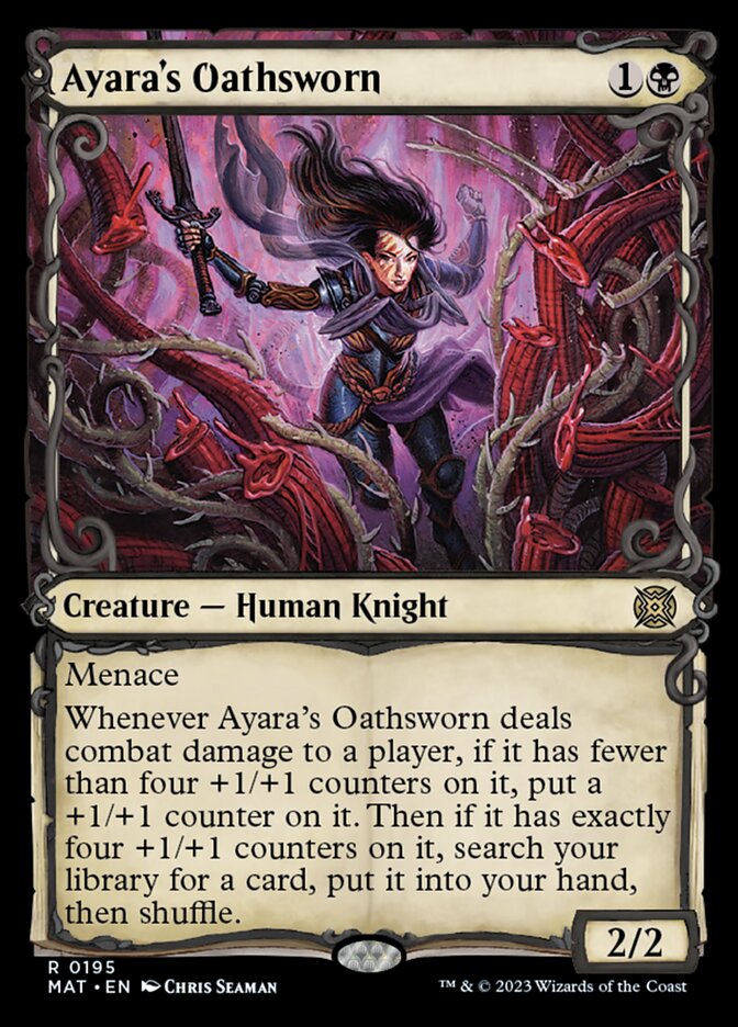 Ayara's Oathsworn (Showcase Halo Foil) [March of the Machine: The Aftermath] | Gam3 Escape