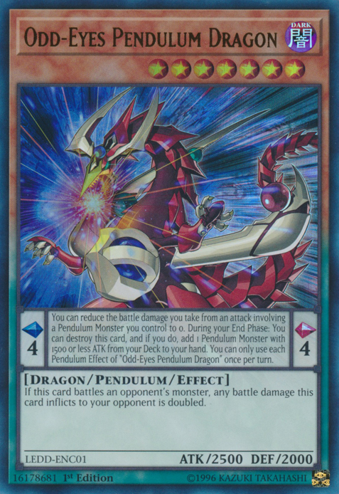 Odd-Eyes Pendulum Dragon (UR) [LEDD-ENC01] Ultra Rare | Gam3 Escape