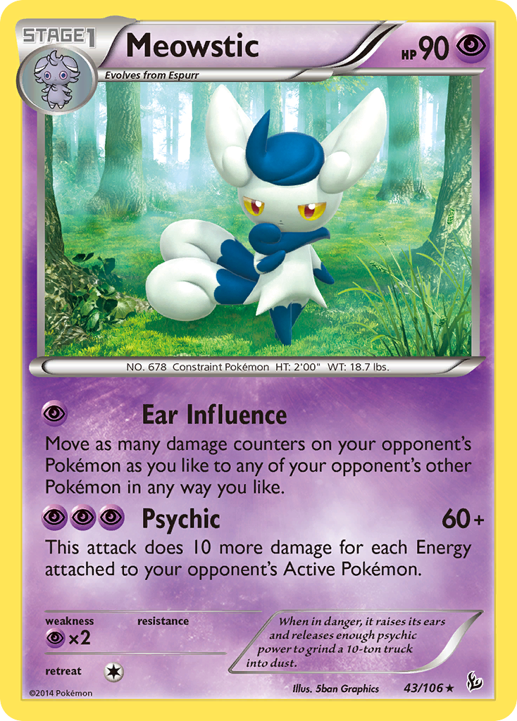 Meowstic (43/106) [XY: Flashfire] | Gam3 Escape