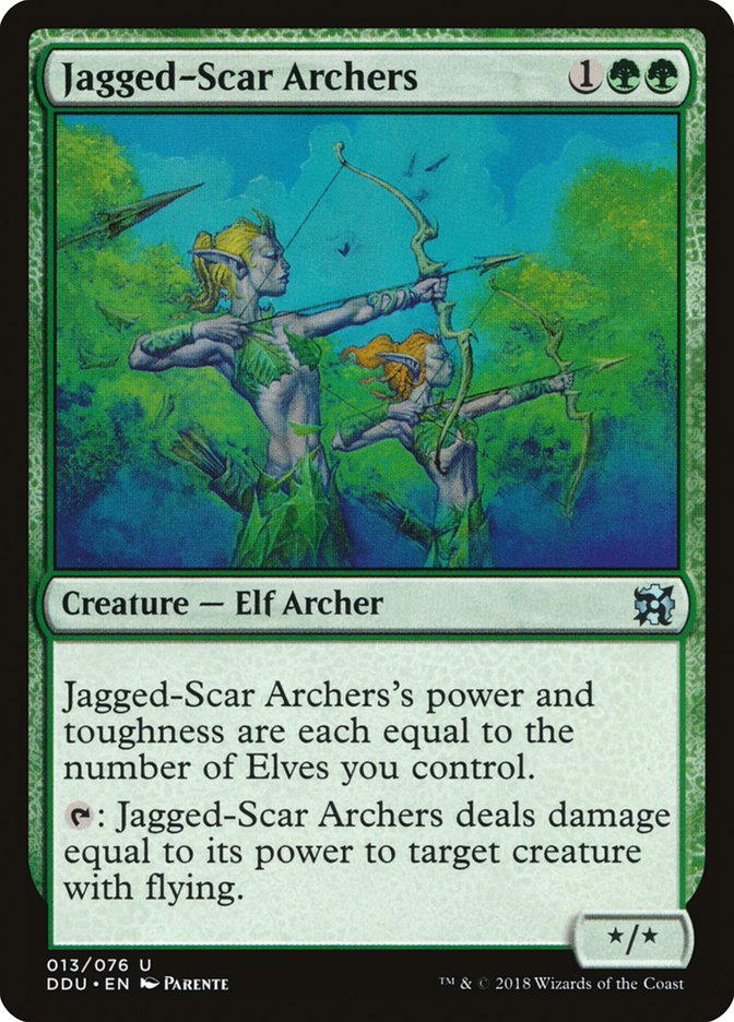 Jagged-Scar Archers [Duel Decks: Elves vs. Inventors] | Gam3 Escape