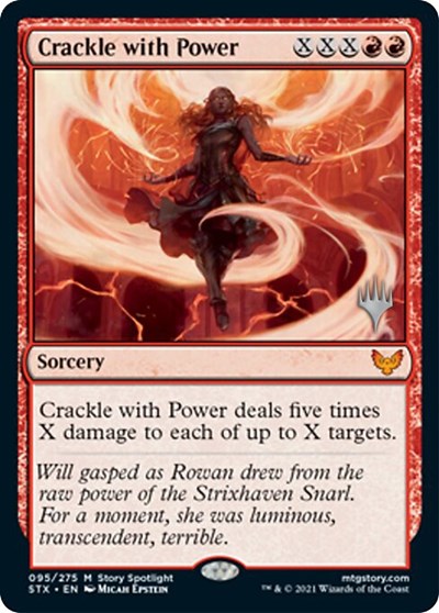 Crackle with Power (Promo Pack) [Strixhaven: School of Mages Promos] | Gam3 Escape