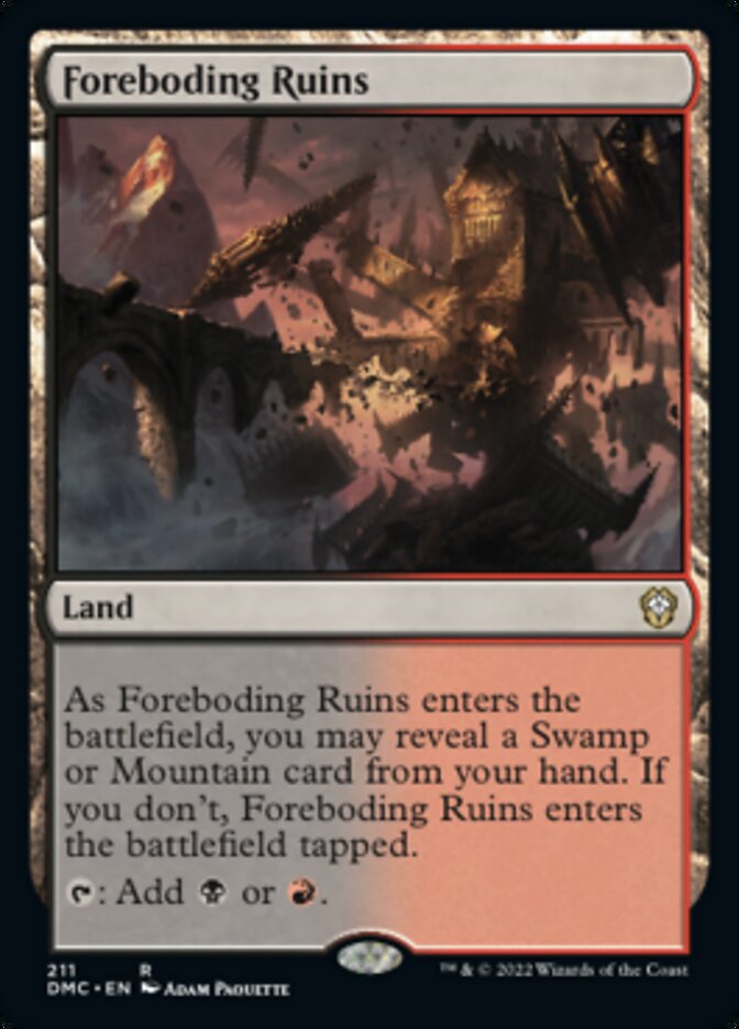 Foreboding Ruins [Dominaria United Commander] | Gam3 Escape