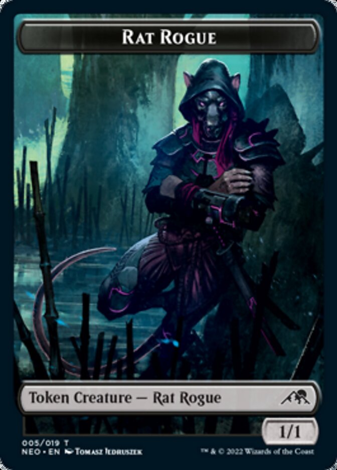 Rat Rogue Token [Kamigawa: Neon Dynasty Tokens] | Gam3 Escape