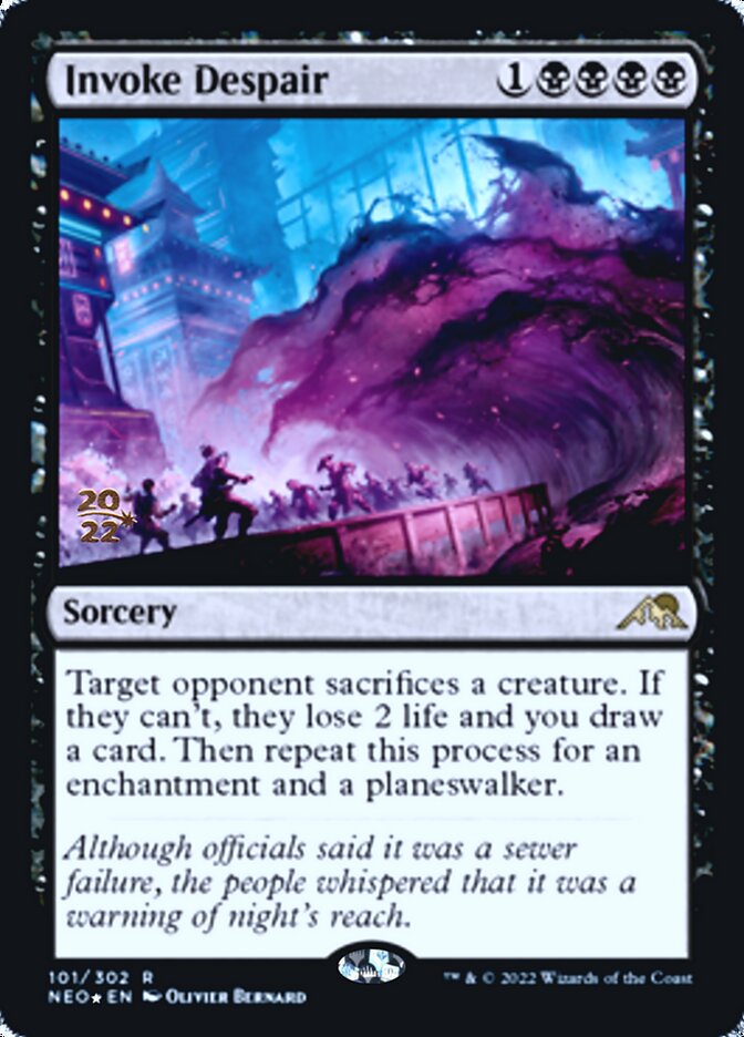 Invoke Despair [Kamigawa: Neon Dynasty Prerelease Promos] | Gam3 Escape