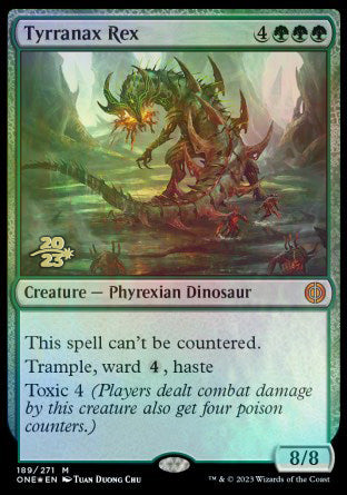 Tyrranax Rex [Phyrexia: All Will Be One Prerelease Promos] | Gam3 Escape