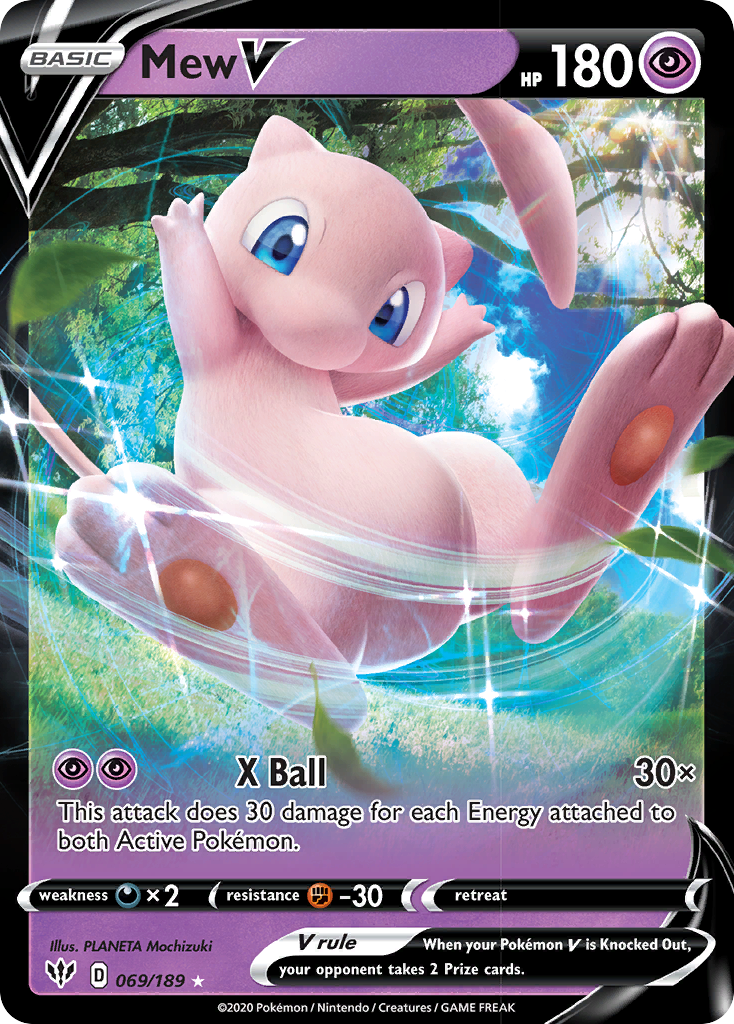 Mew V (069/189) [Sword & Shield: Darkness Ablaze] | Gam3 Escape