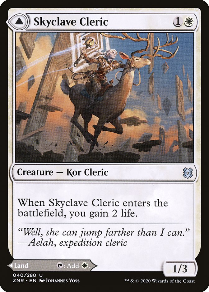 Skyclave Cleric // Skyclave Basilica [Zendikar Rising] | Gam3 Escape