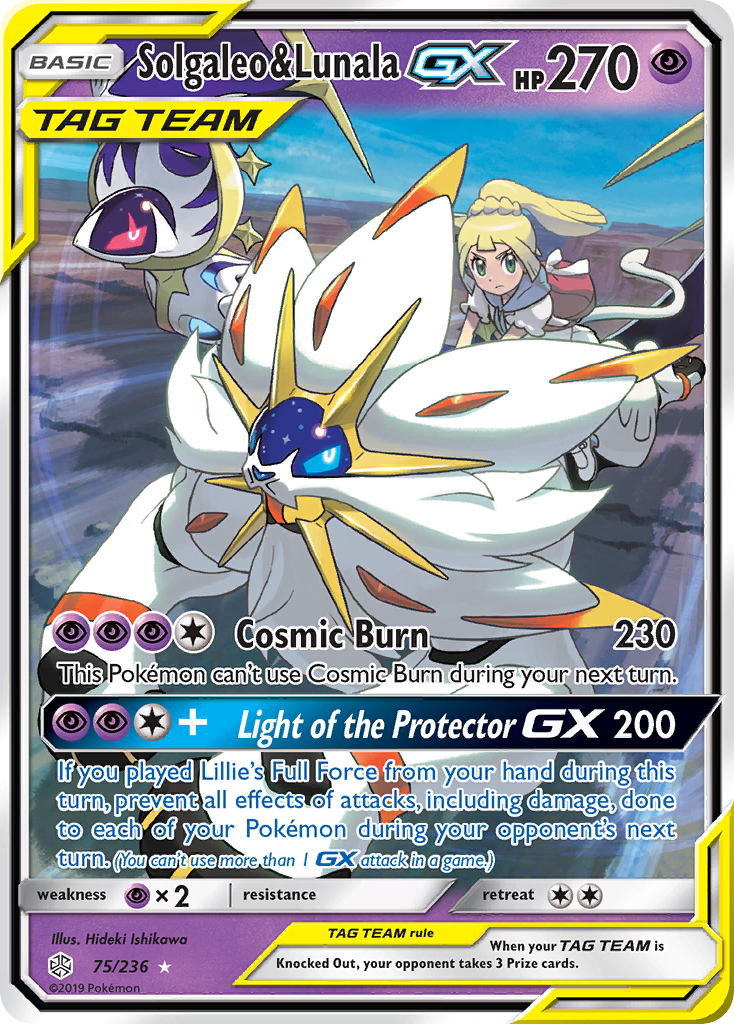 Solgaleo & Lunala GX (75/236) [Sun & Moon: Cosmic Eclipse] | Gam3 Escape