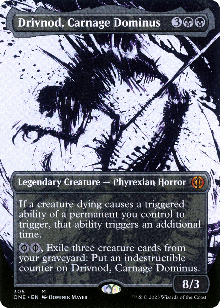 Drivnod, Carnage Dominus (Borderless Ichor) [Phyrexia: All Will Be One] | Gam3 Escape