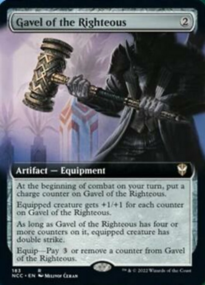 Gavel of the Righteous (Extended Art) [Streets of New Capenna Commander] | Gam3 Escape