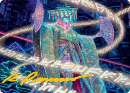 Satsuki, the Living Lore Art Card (Gold-Stamped Signature) [Kamigawa: Neon Dynasty Art Series] | Gam3 Escape