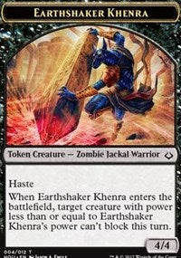 Earthshaker Khenra // Cat Double-sided Token [Hour of Devastation Tokens] | Gam3 Escape