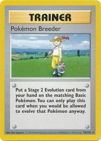 Pokemon Breeder (76/102) [Base Set Shadowless Unlimited] | Gam3 Escape