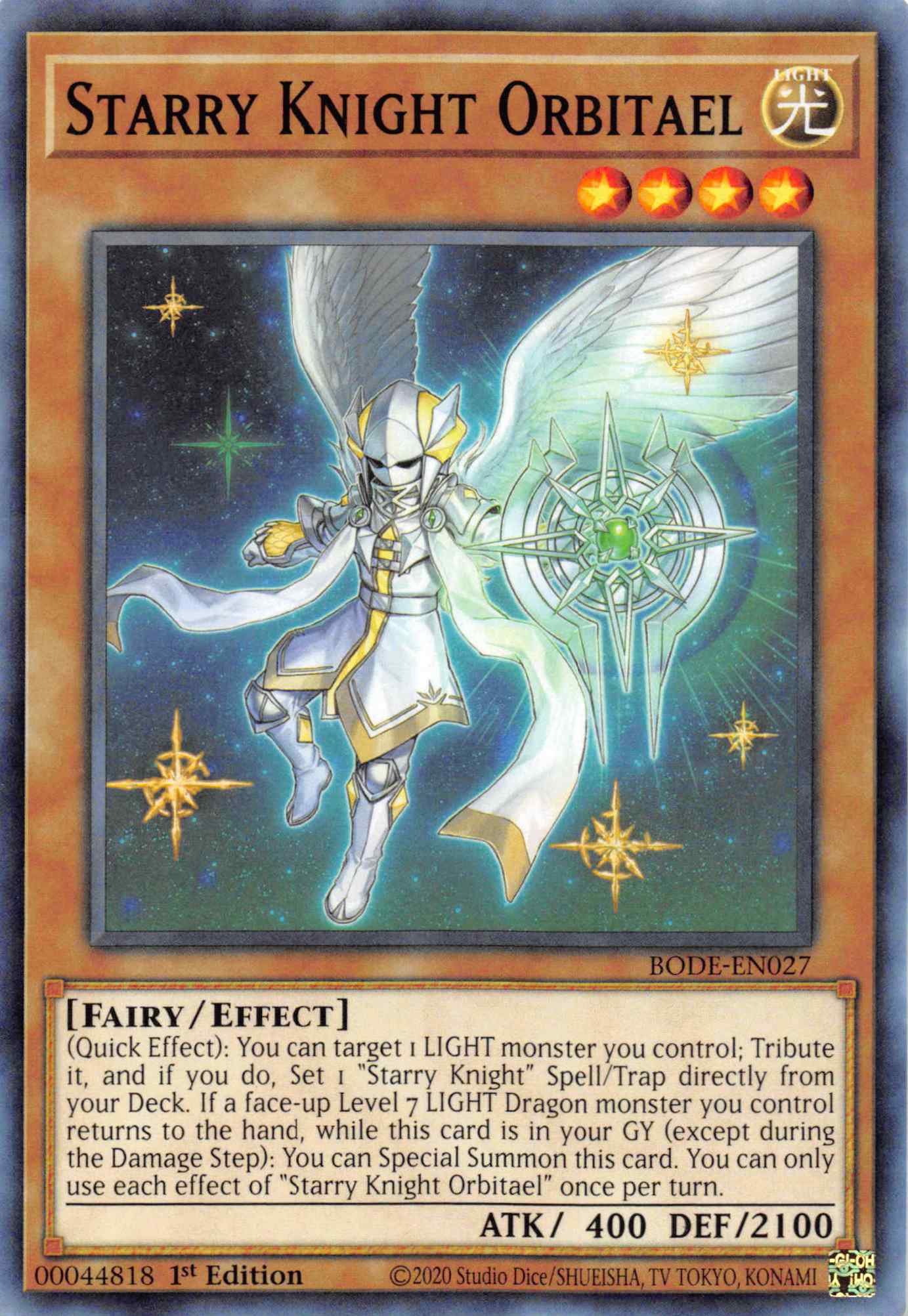 Starry Knight Orbitael [BODE-EN027] Common | Gam3 Escape