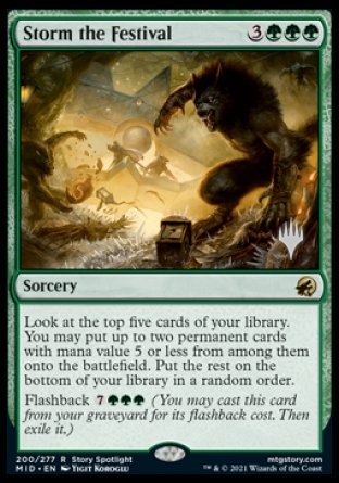 Storm the Festival (Promo Pack) [Innistrad: Midnight Hunt Promos] | Gam3 Escape