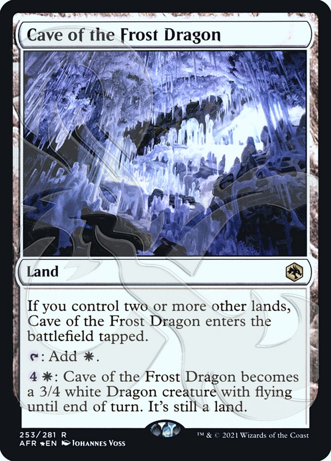 Cave of the Frost Dragon (Ampersand Promo) [Dungeons & Dragons: Adventures in the Forgotten Realms Promos] | Gam3 Escape
