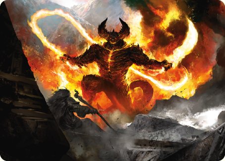 The Balrog, Flame of Udun Art Card [The Lord of the Rings: Tales of Middle-earth Art Series] | Gam3 Escape