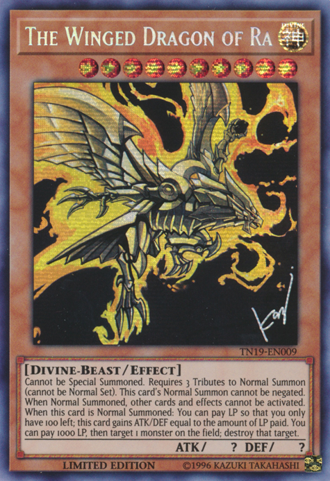 The Winged Dragon of Ra [TN19-EN009] Prismatic Secret Rare | Gam3 Escape