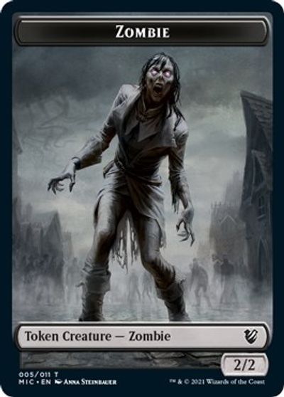 Zombie (005 MIC) // Zombie (005 MID) [Innistrad: Midnight Hunt Commander] | Gam3 Escape