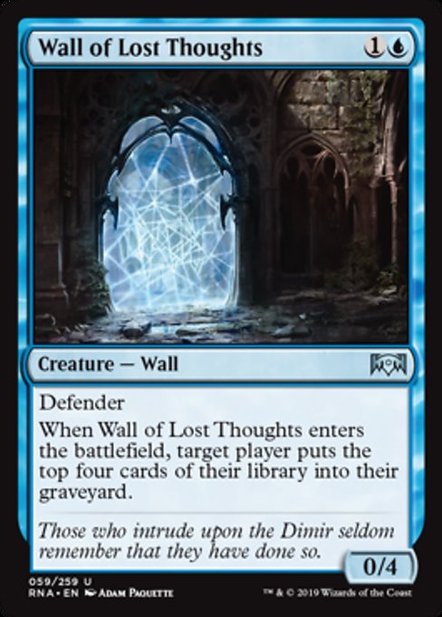 Wall of Lost Thoughts [Ravnica Allegiance] | Gam3 Escape