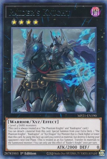 Raider's Knight [MP21-EN190] Rare | Gam3 Escape