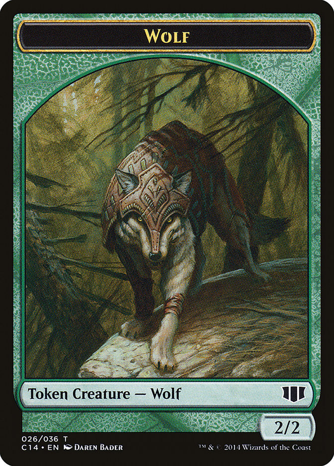 Treefolk // Wolf Double-sided Token [Commander 2014 Tokens] | Gam3 Escape