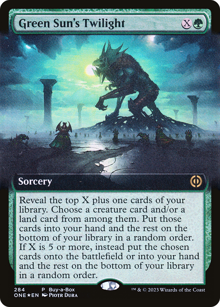 Green Sun's Twilight (Buy-A-Box) (Extended Art) [Phyrexia: All Will Be One] | Gam3 Escape