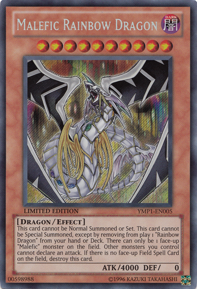 Malefic Rainbow Dragon [YMP1-EN005] Secret Rare | Gam3 Escape