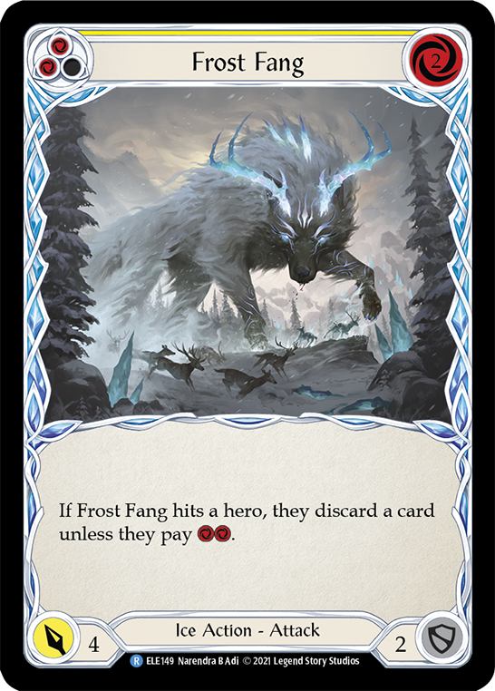Frost Fang (Yellow) [ELE149] (Tales of Aria)  1st Edition Rainbow Foil | Gam3 Escape