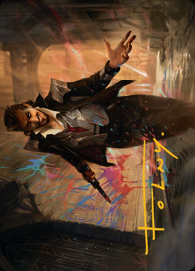 Anhelo, the Painter Art Card (Gold-Stamped Signature) [Streets of New Capenna Art Series] | Gam3 Escape