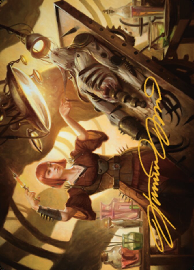 Ashnod, Flesh Mechanist Art Card (Gold-Stamped Signature) [The Brothers' War Art Series] | Gam3 Escape