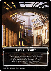 City's Blessing // Human Soldier Double-Sided Token [Murders at Karlov Manor Commander Tokens] | Gam3 Escape