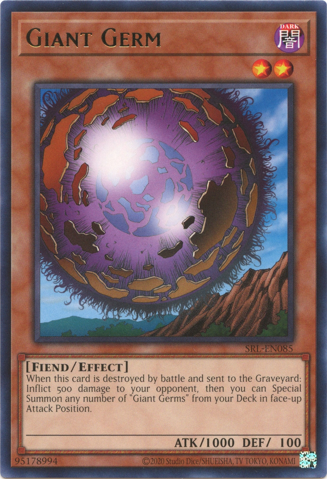 Giant Germ (25th Anniversary) [SRL-EN085] Rare | Gam3 Escape