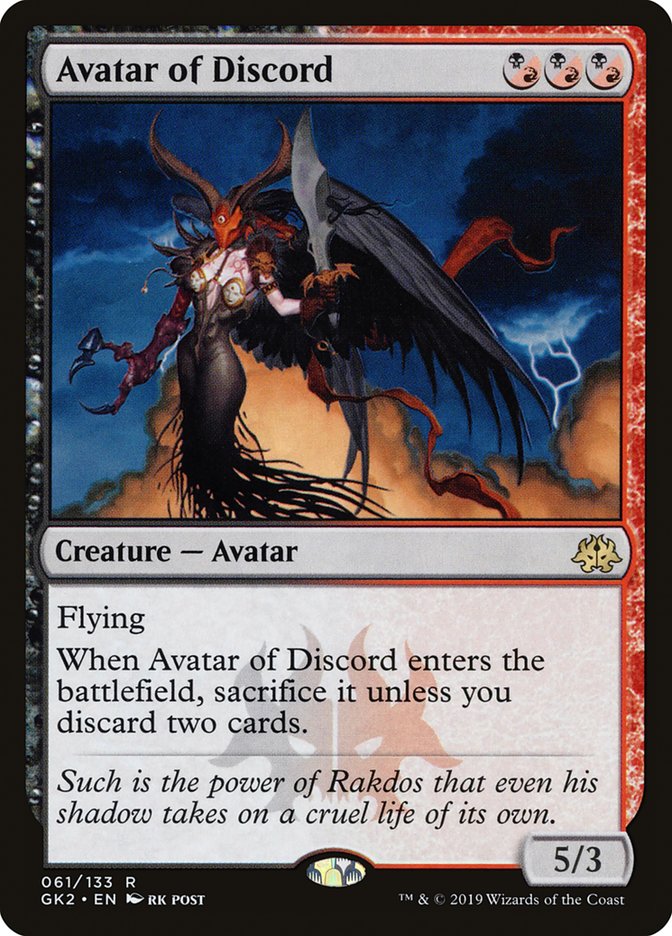 Avatar of Discord [Ravnica Allegiance Guild Kit] | Gam3 Escape