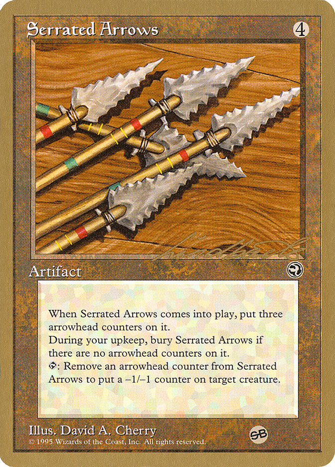 Serrated Arrows (Leon Lindback) (SB) [Pro Tour Collector Set] | Gam3 Escape