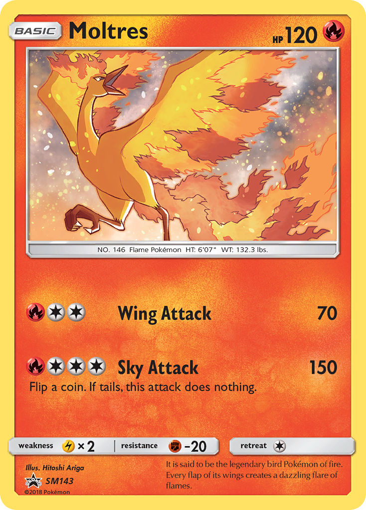 Moltres (SM143) [Sun & Moon: Black Star Promos] | Gam3 Escape