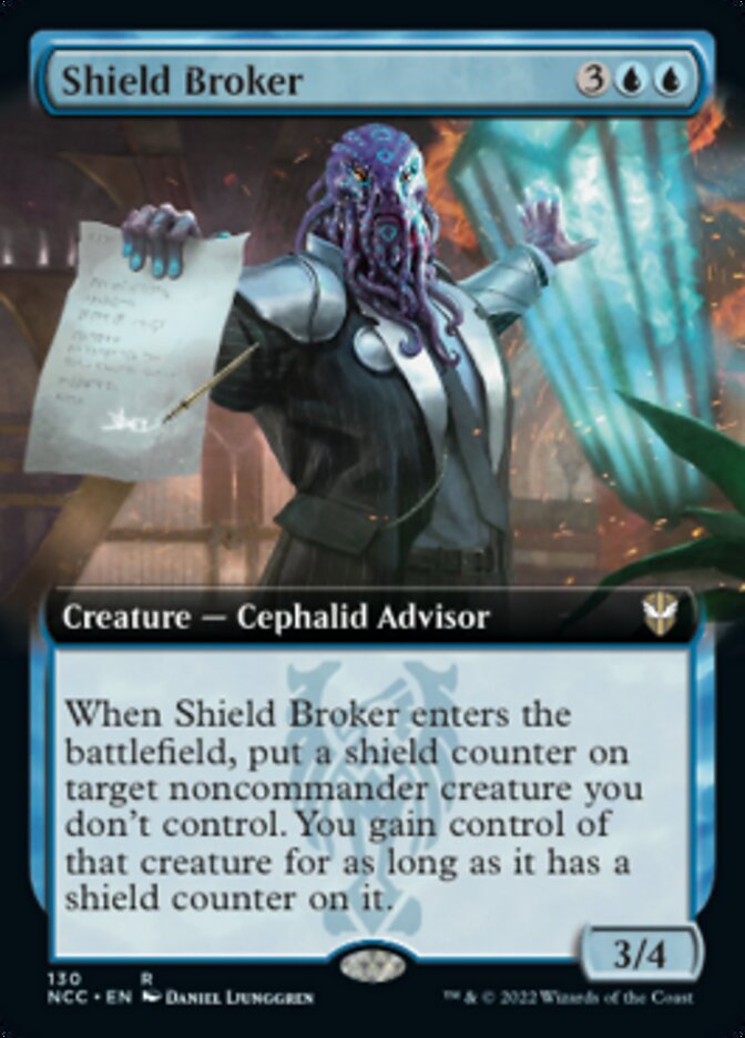 Shield Broker (Extended Art) [Streets of New Capenna Commander] | Gam3 Escape