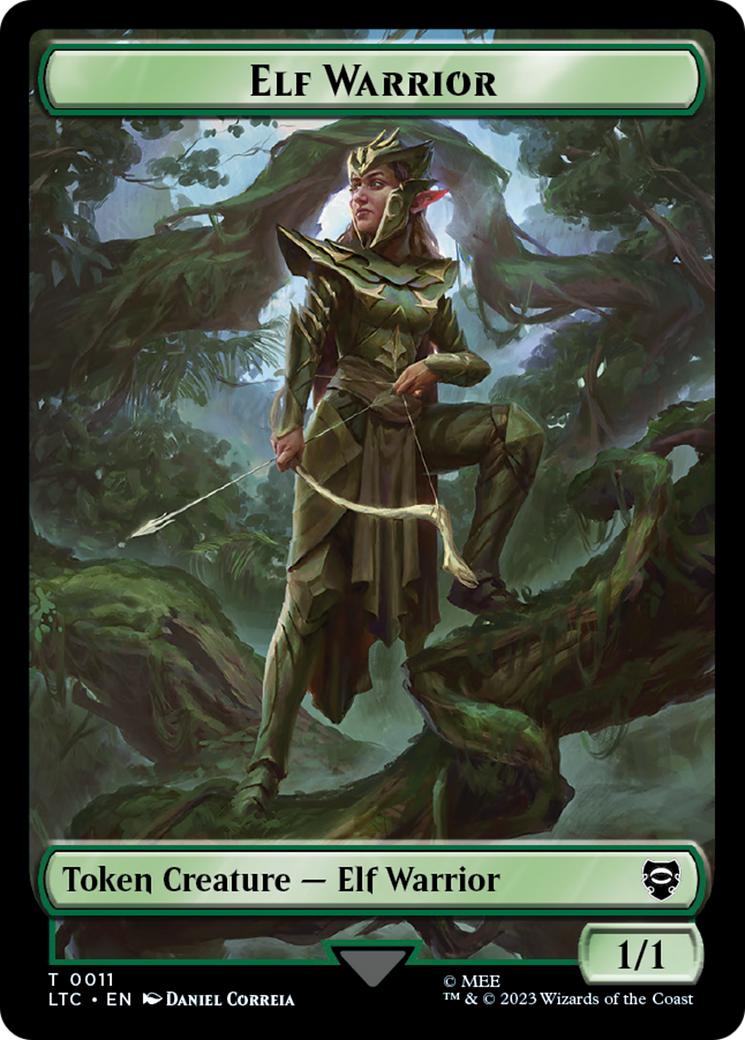 Elf Warrior // Insect Double Sided Token [The Lord of the Rings: Tales of Middle-Earth Commander Tokens] | Gam3 Escape