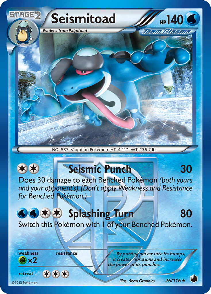 Seismitoad (26/116) [Black & White: Plasma Freeze] | Gam3 Escape