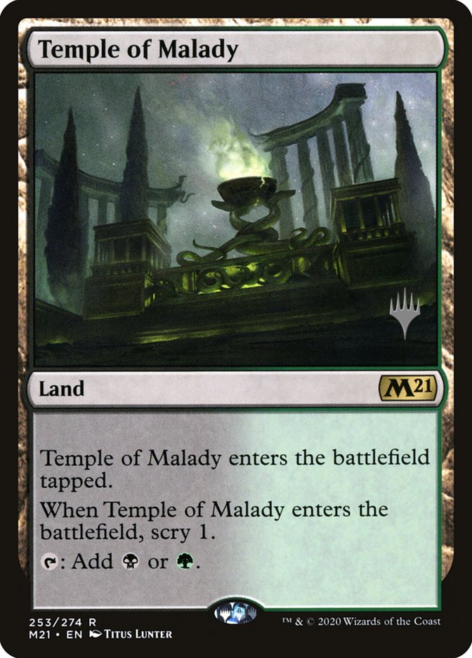 Temple of Malady (Promo Pack) [Core Set 2021 Promos] | Gam3 Escape