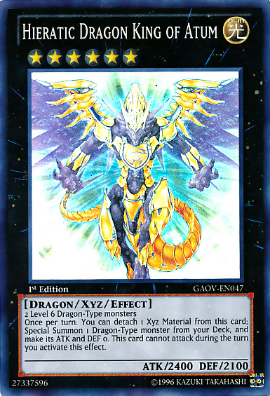 Hieratic Dragon King of Atum [GAOV-EN047] Super Rare | Gam3 Escape