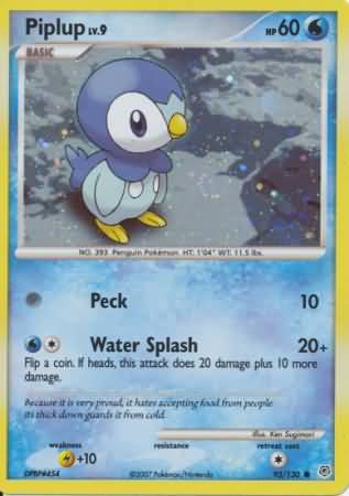 Piplup (93/130) (Cosmos Holo) [Diamond & Pearl: Base Set] | Gam3 Escape