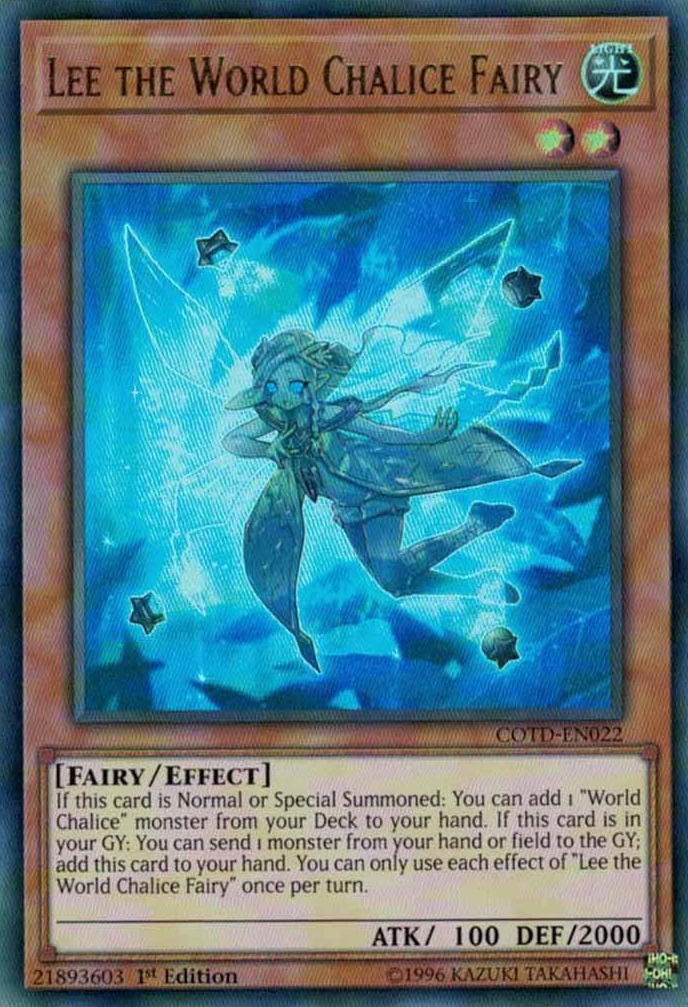 Lee the World Chalice Fairy [COTD-EN022] Ultra Rare | Gam3 Escape