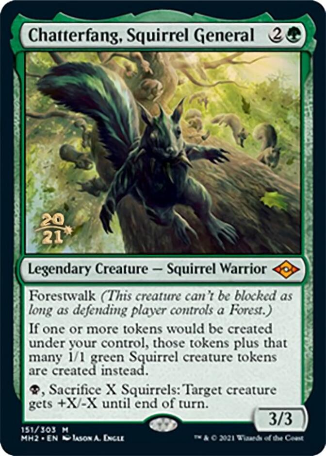 Chatterfang, Squirrel General [Modern Horizons 2 Prerelease Promos] | Gam3 Escape