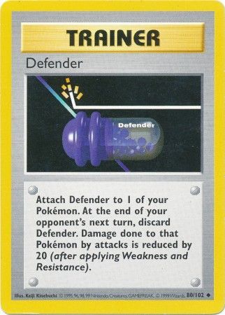 Defender (80/102) [Base Set Shadowless Unlimited] | Gam3 Escape