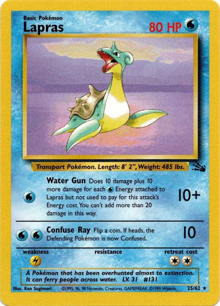 Lapras (25/62) [Fossil Unlimited] | Gam3 Escape