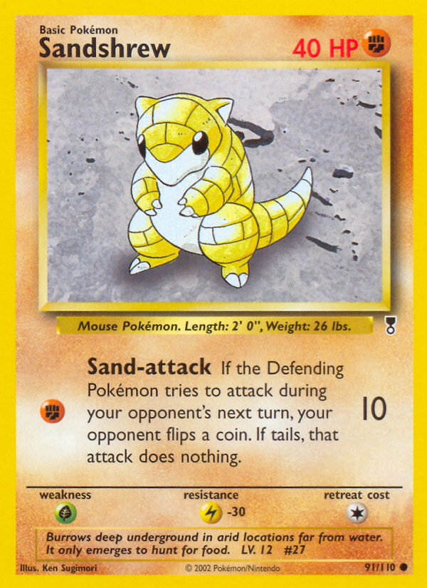 Sandshrew (91/110) [Legendary Collection] | Gam3 Escape